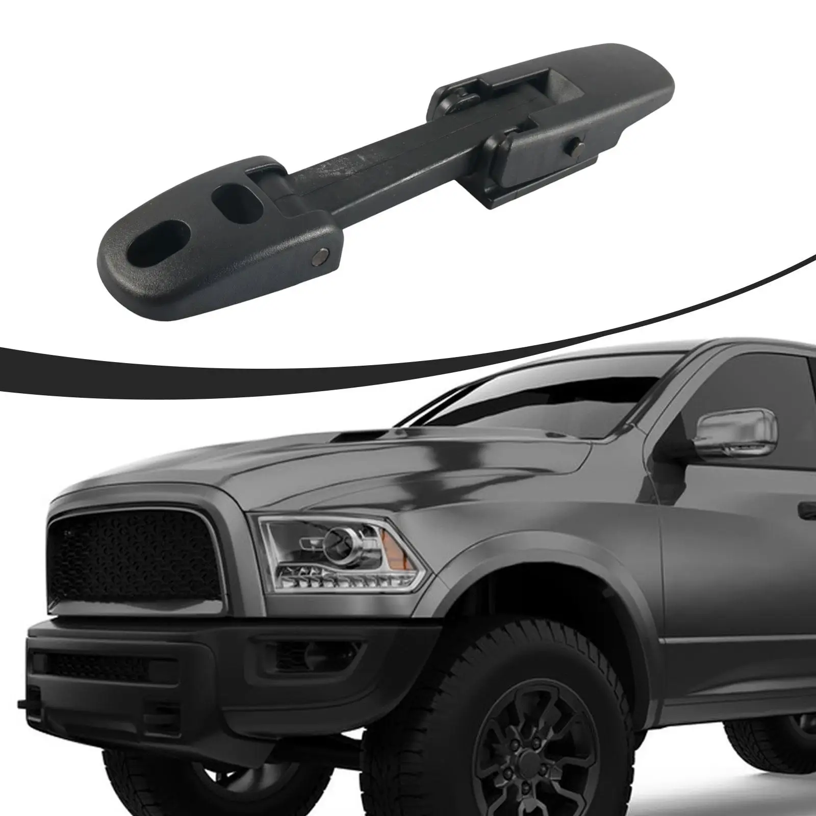 Truck Hood Lock Retro Car Hood Latch ABS Bracket Easy Install Car Accessories for Dodge Journey 2018 FAW F1 F5 - view 4