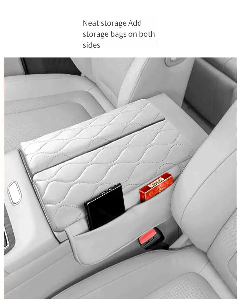 For  Yipai E007 Armrest Box Pad Heightened Memory Foam Elbow Rest Multifunctional Storage All Seasons Universal