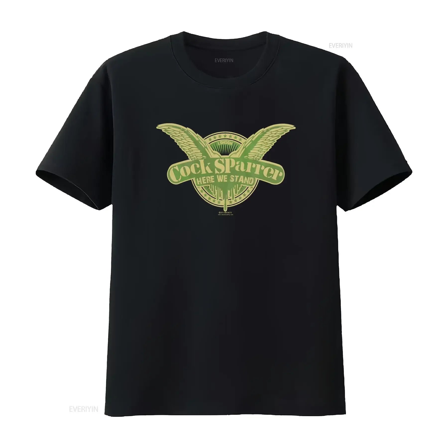Cock Sparrer Here We Stand 2011 Machete T Shirt Men's Size Medium Oi Punk vintage Washed homme graphic fashion Casual