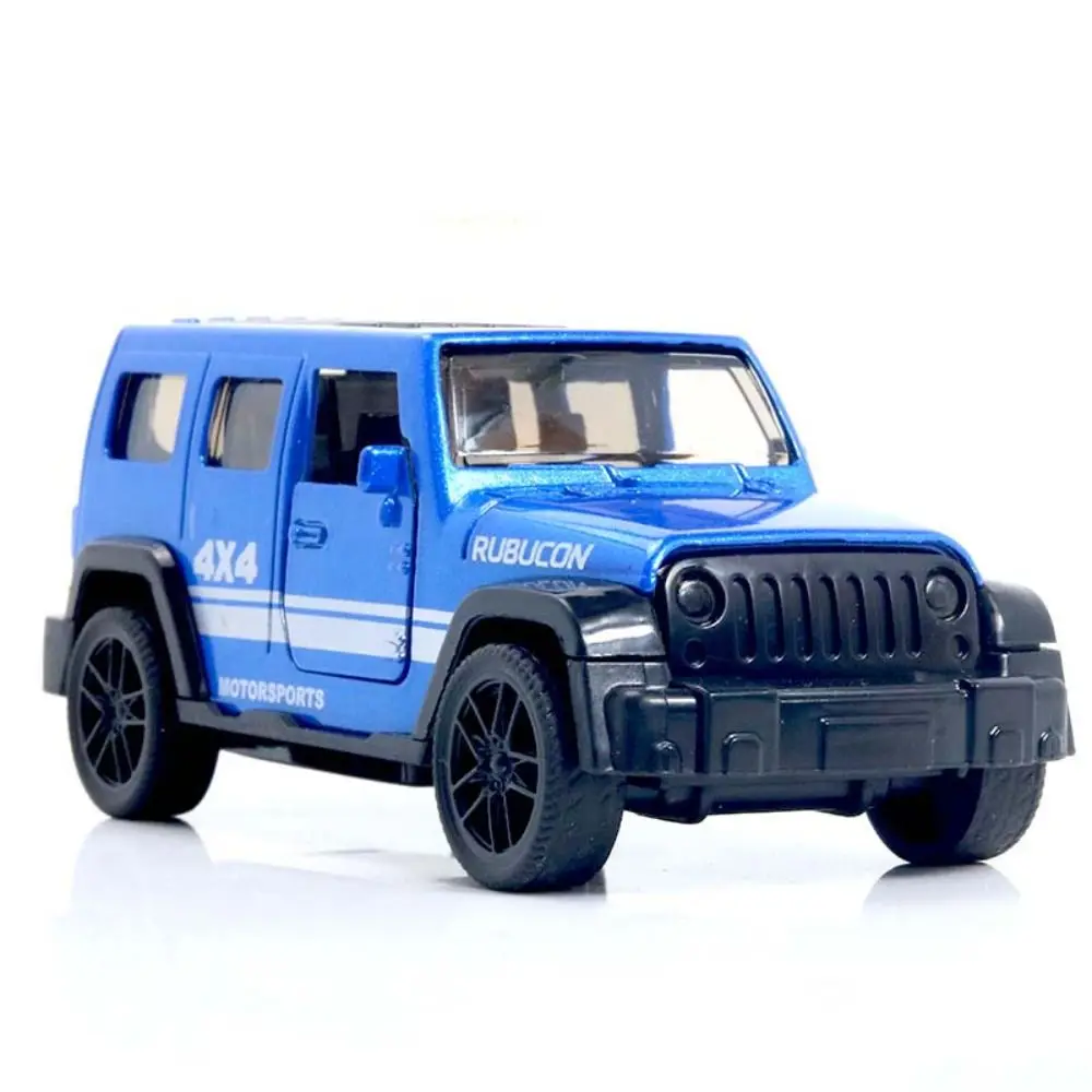 High Simulation JEEPS Wrangler Alloy Toy Exquisite 1:43 JEEPS Wrangler Car Figurines Miniatures Alloy Metal Retro