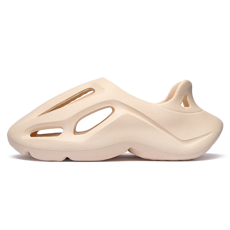 Sandalias con agujeros de EVA para hombre, zapatos de marca con plataforma de playa, toboganes de agua, sandalias huecas, zapatos informales de verano