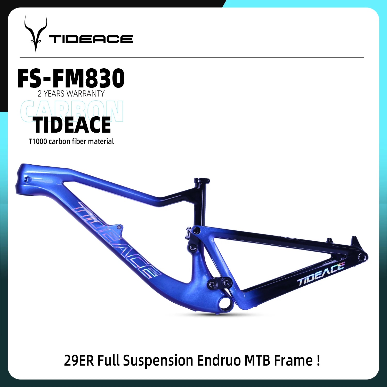 

29er Enduro Suspension Carbon Frame 29 Mountain Bike Frames Boost OEM Customize Logo XC MTB Frameset 210mm Shock Travel