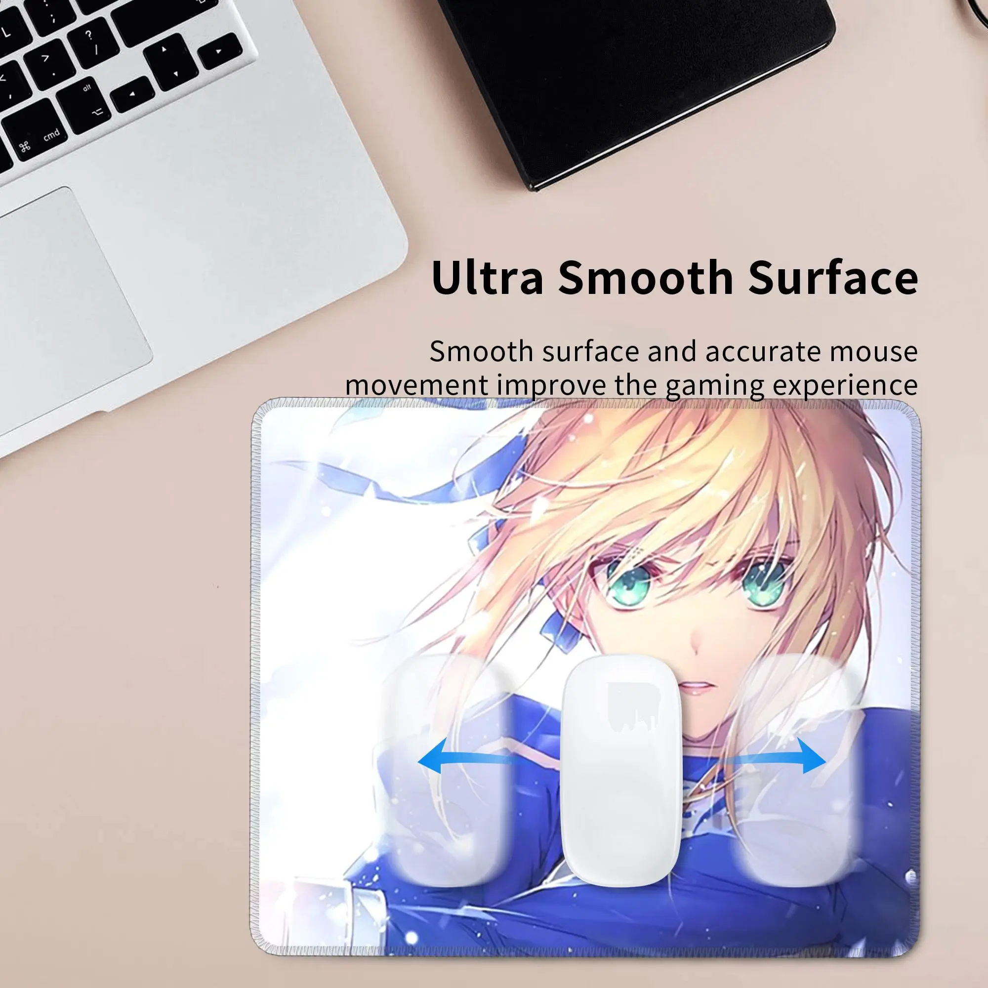 Fate Grand Order Saber Anime Mouse Pad Computer Keyboard Mouse Mat Gaming PC Laptop Desk Mat Office Table Mats