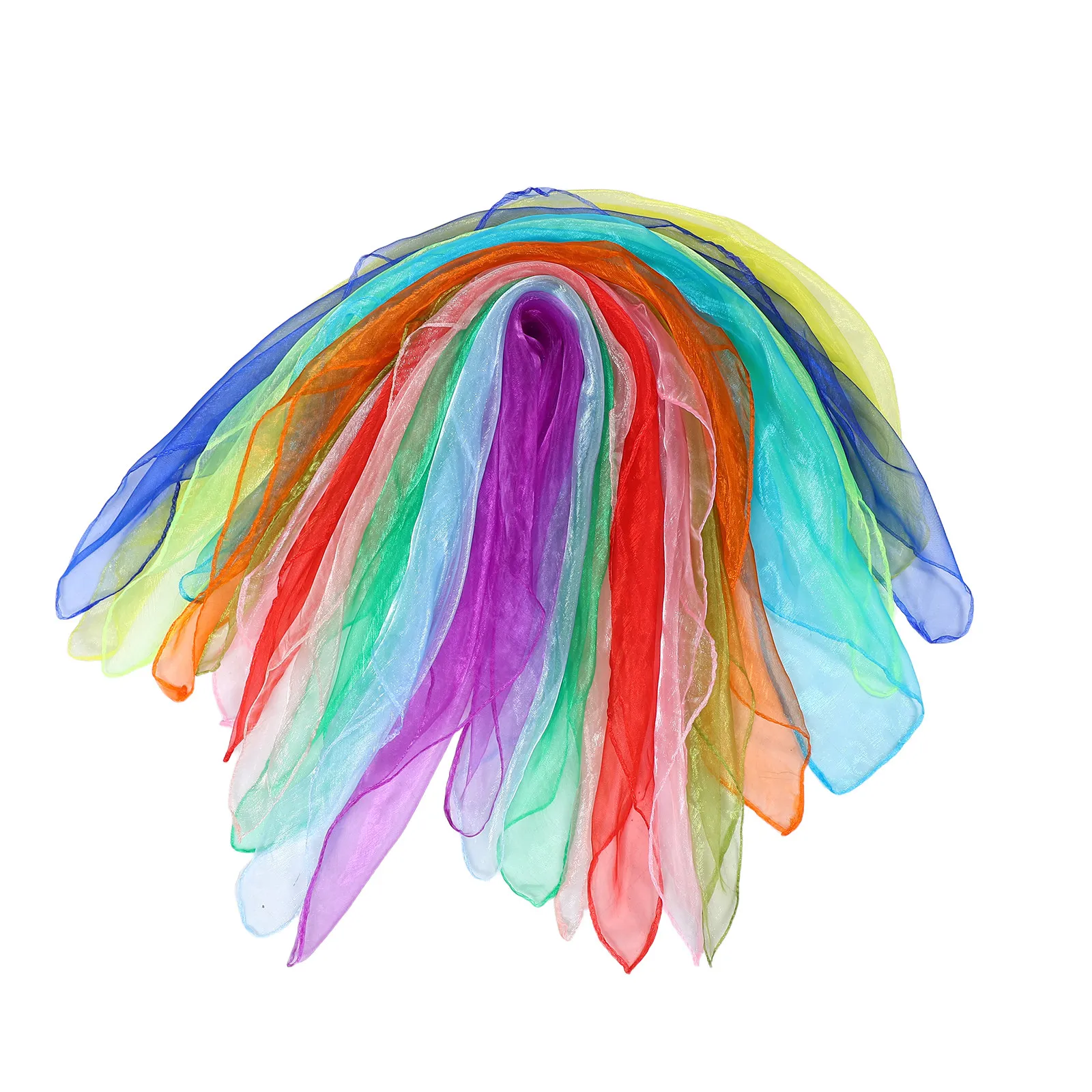 

Набор из 12 квадратных платков для танцев и жонглирования, шарфы для выступлений, аксессуары для косплея и танцевальных шоу