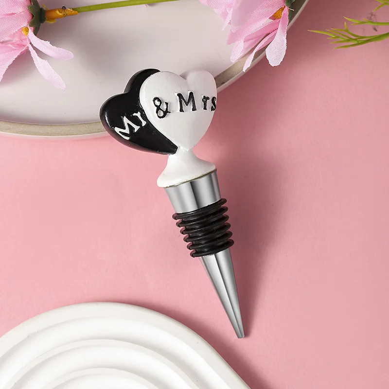 25Pcs/lot Mr&Mrs Wine stopper favors  for Wedding and Party gifts for Bridal shower Party favors and Bottle wedding stoppers