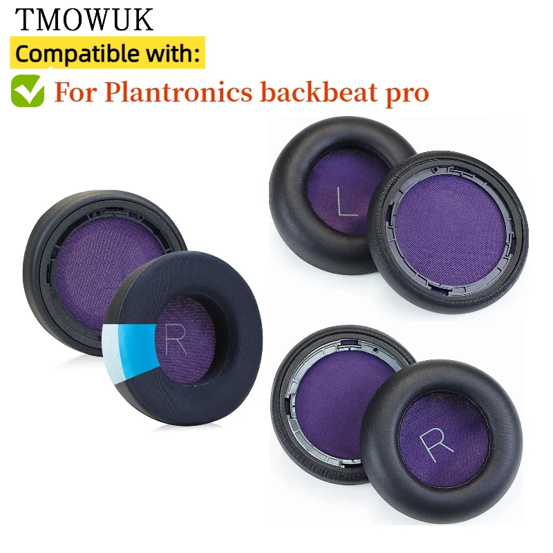 

Cooling Gel Football mesh memory sponge Ear Pads for Plantronics backbeat pro Headphones Earmuff Ear cushions