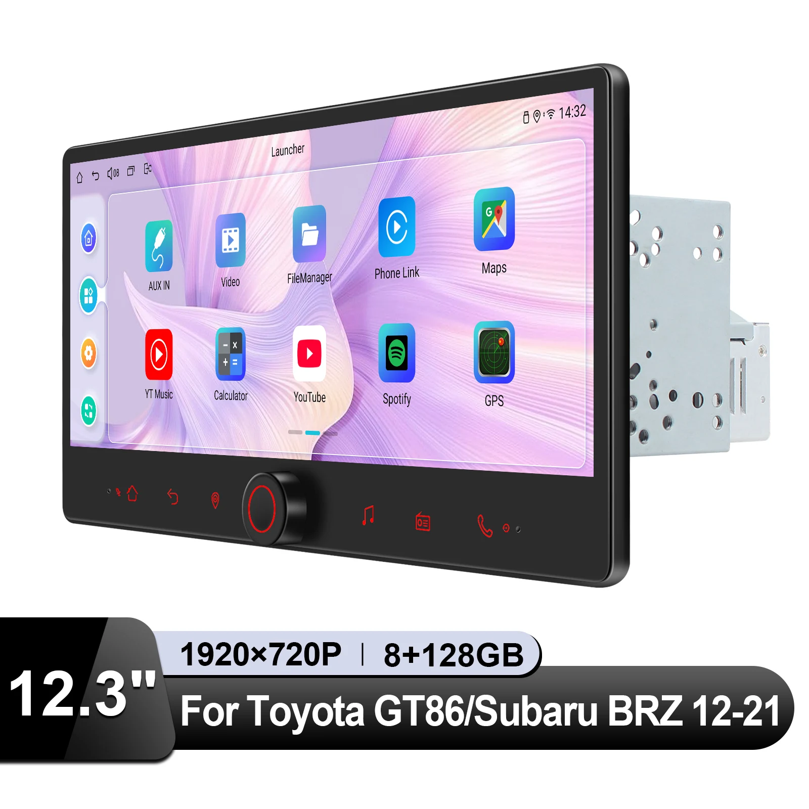Joying جديد مطور 12.3 "أندرويد 13 رئيس وحدة راديو السيارة Carplay استبدال لتويوتا GT86/سوبارو BRZ 2012-2021 التوصيل والتشغيل
