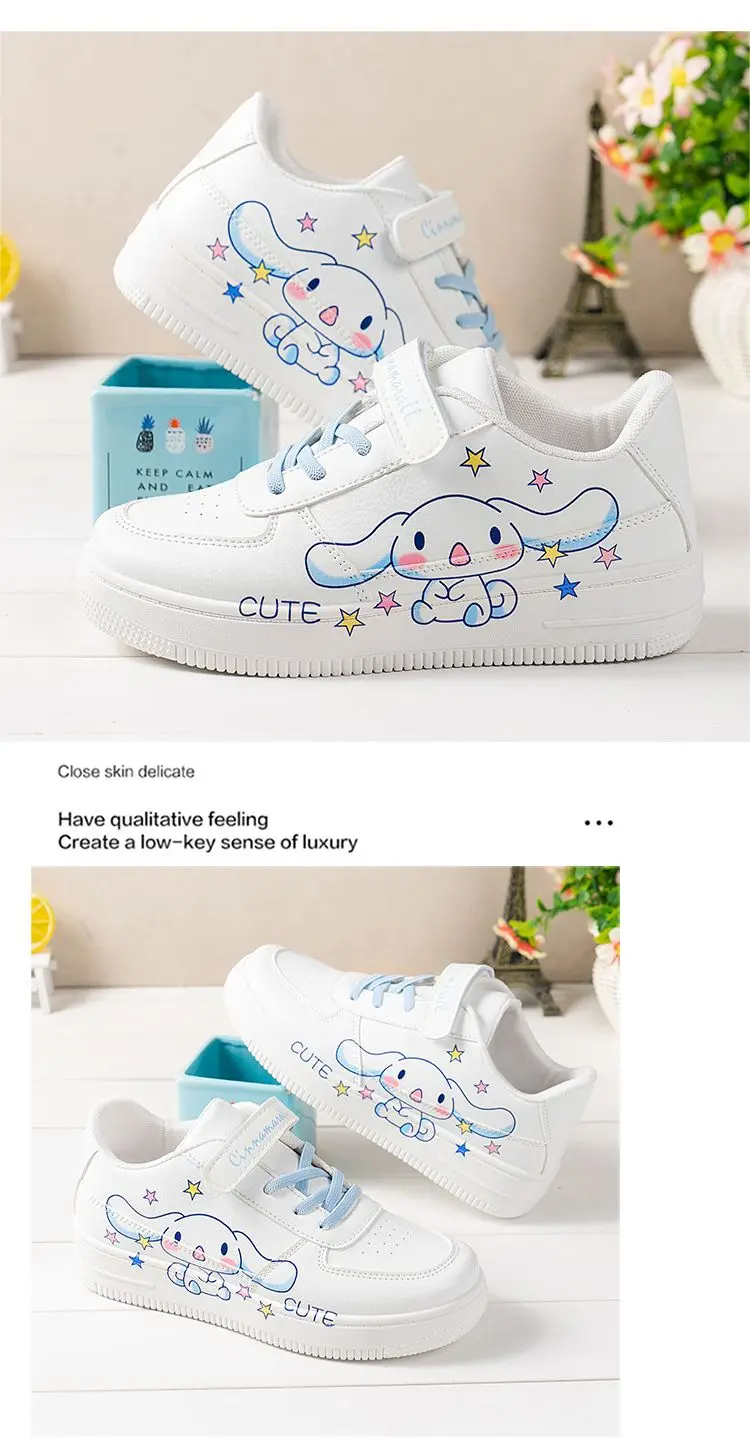 Baskets de Dessin Animé pour Enfant, Chaussures de Marche Basses, Mignonnes, Décontractées, pour Étudiantes, Nouvelle Collection 2024