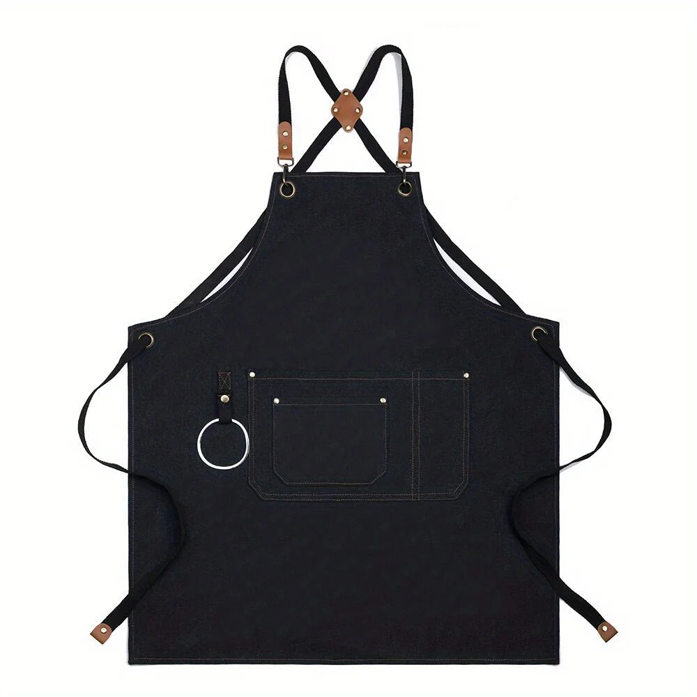 Multi-purpose Apron Waterproof And Oil-proof Household Waist Kitchen Gardening Work Commercial Denim Apron