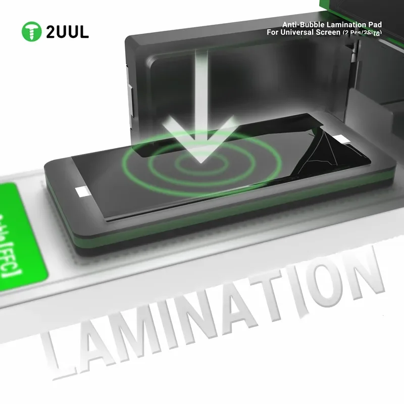 2Pcs 2UUL LD11 Anti-Bubble Lamination Pad for Universal Screen For Mobile Phone (Flat/Curved) Screen Laminating Alignment Mold