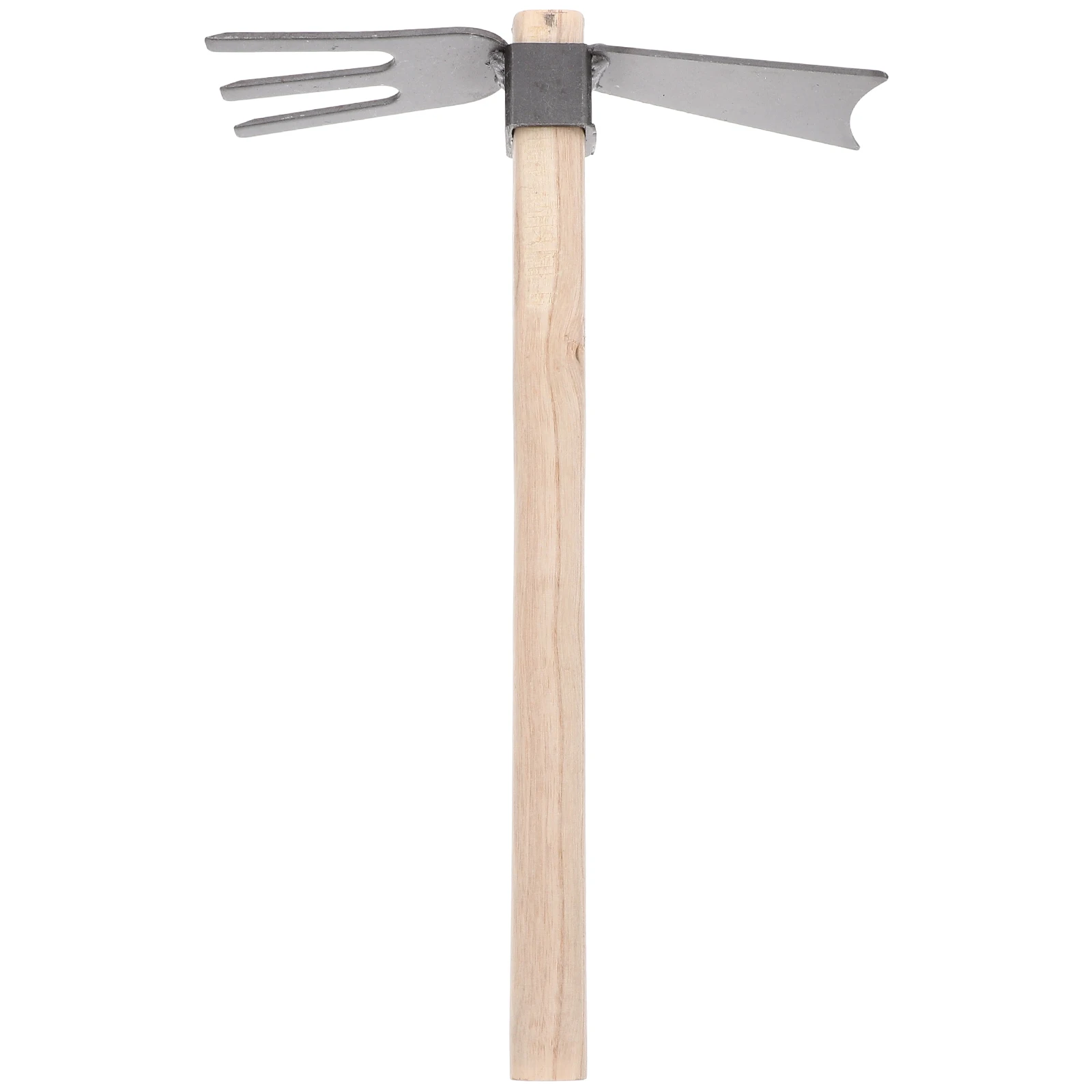 

1pc Dual Garden Hoe Rake Agricultural Tool Handle Durable Hoe For Digging Soil Loosening Bonsai Gardening Hand Tool