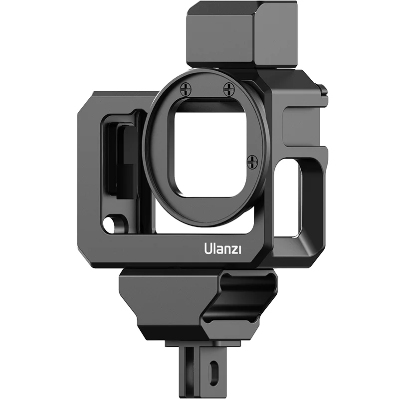 

Ulanzi G9-5 GoPro 12 11 10 9 Alloy Housing Metal Camera Cage With Cold Shoe for Vlog Photography Gopro Hero 9 Camera Accessories