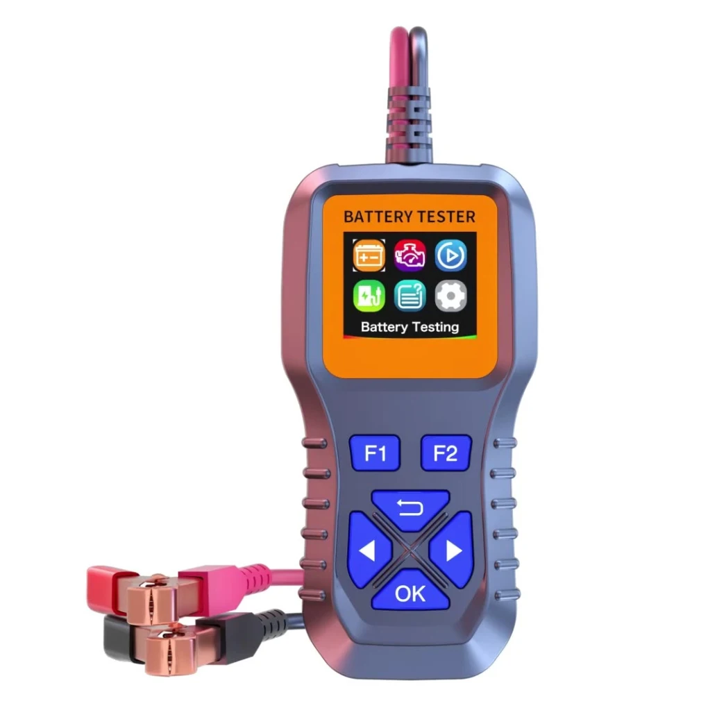 Simple Car Battery Tester Equipped With Multi-function Buttons For Quick Measurement And Data Access Fast Detection