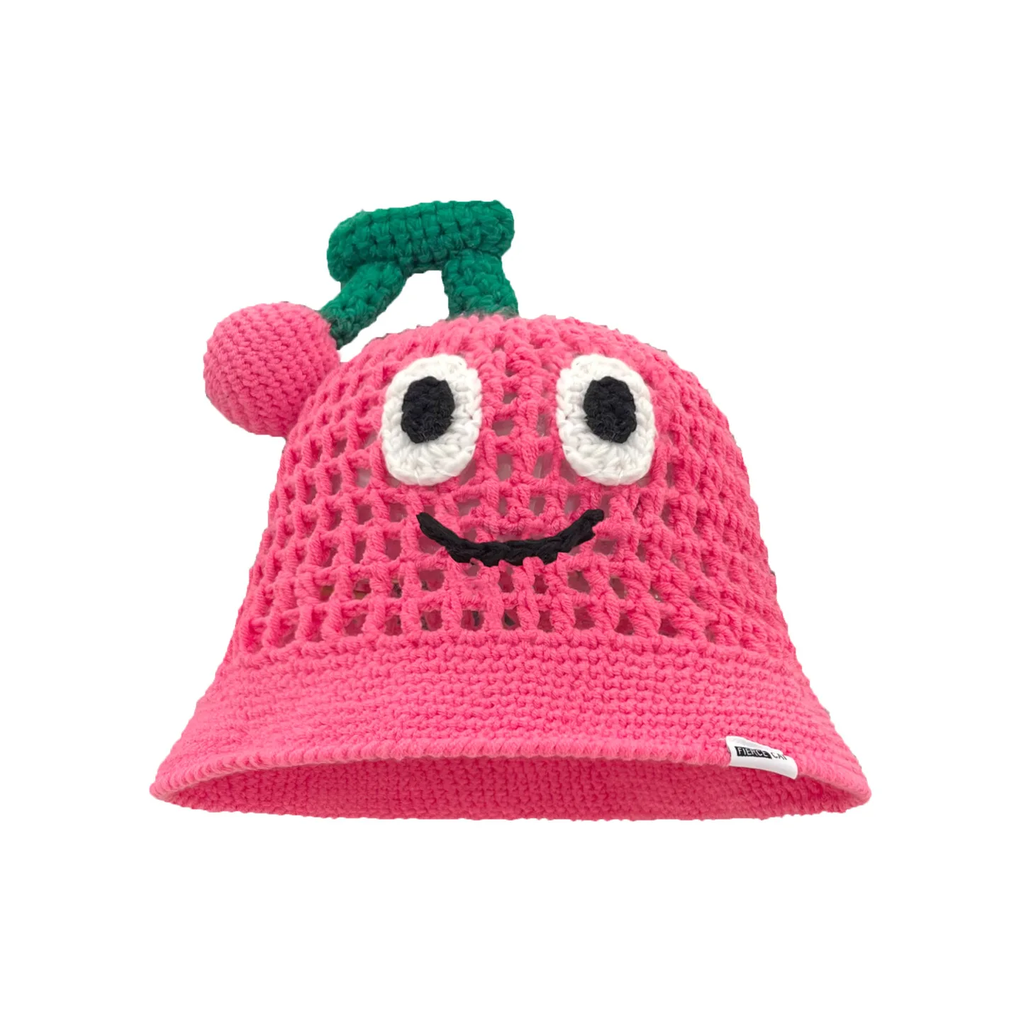 Nette Kirsche Woolen Hut Hugger Toque Cap Strumpf Kopf Uhr Kinder Sommer Frauen Mädchen gehäkelt Fischer 8M68