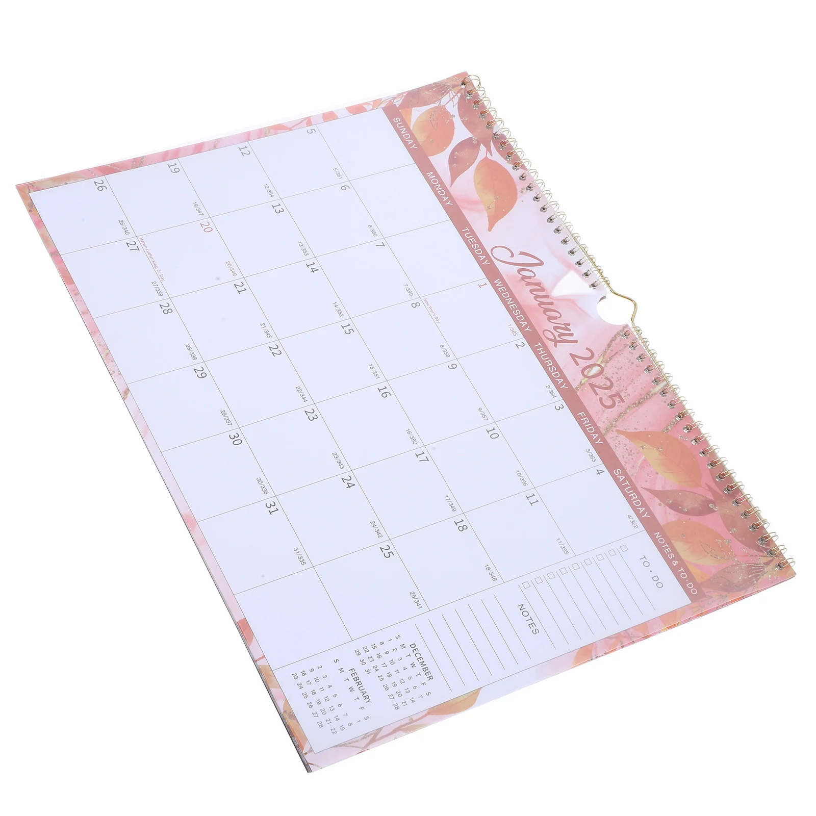 2025 Yearly Calendar Wall Desk Planner Artificial Hanging Plants Paper Room Monthly