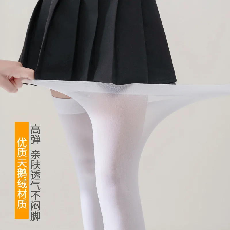 50-100kKG 70CM Women Silicone slip knee Stockings Extra long Plus Size Wide Calf Socks Slimming Design Cross border Supply For