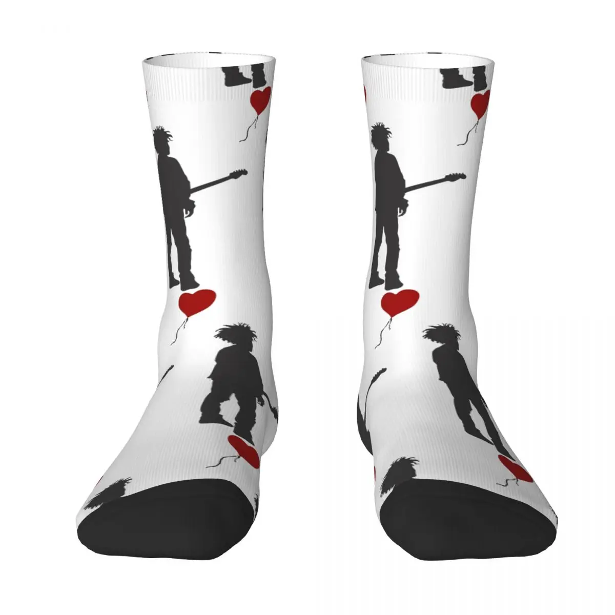 The Cures Robert Smith Socks Winter Stockings Trendy Couple Medium Soft Socks Pattern Outdoor Non Slip Socks