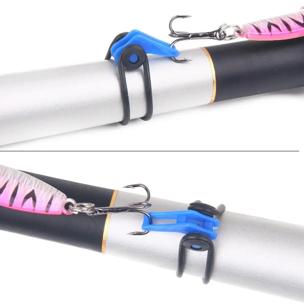 

Portable Mixed Color Safety Plastic Fishing Lures Holder Fishing Tool Fishhook Keeper Bait Holder