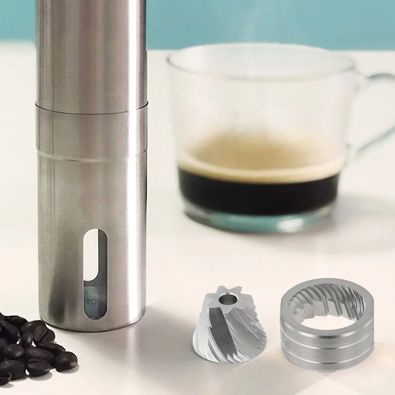 

5/6/7 Core Coffee Grinder Conical Burr For Espresso Grinding Tool Replacement Parts With Stainless Steel 17x38mm