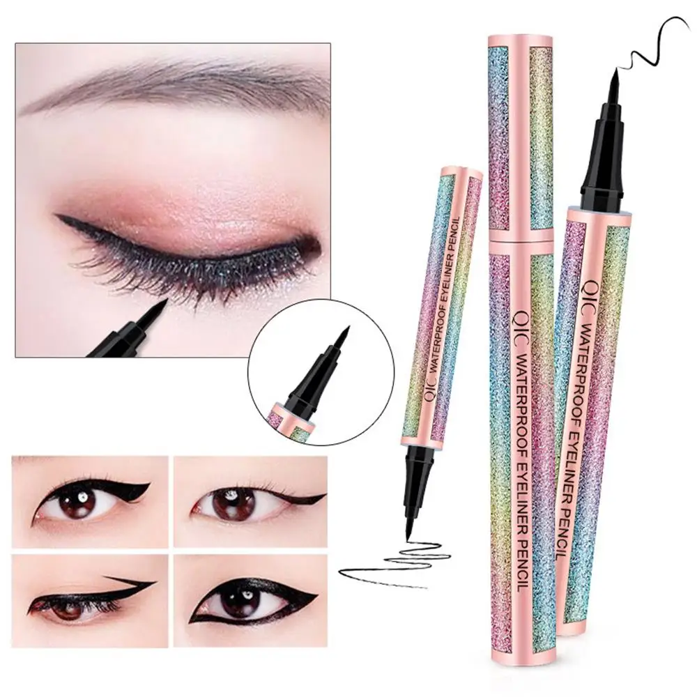 Starry Smudge-proof Waterproof Easy To Use Vibrant Color Eyeliner Starry Effect Innovative Qic Vibrant Color Anti-sweat Eyeliner