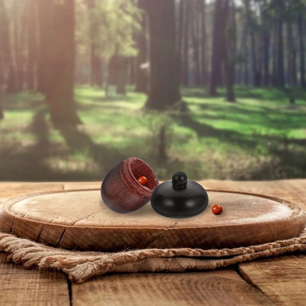 Mini collar con colgante de madera bloqueado en Color en forma de bellota, diseño de almacenamiento ligero y compacto, difusor de aceites esenciales suave, 2 uds.