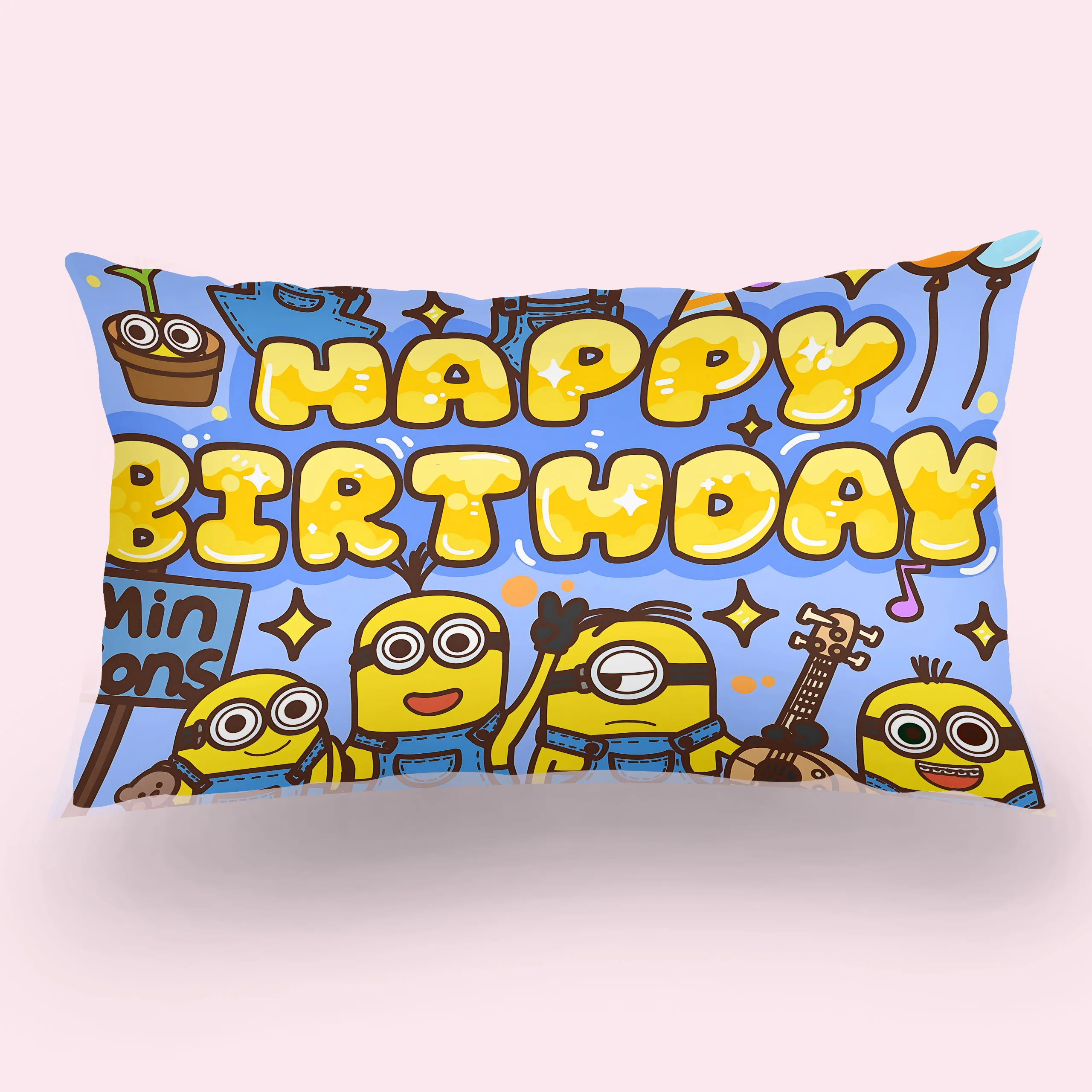 Lovely Hot M-Minionses Double-sided Printing Rectangle Pillow Case Bedside Pillowcase Sofa Cushion Cover Room Home Decoration