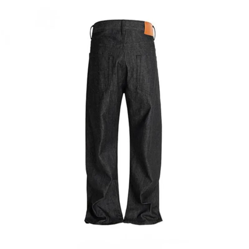 Hksh primavera outono nova maré masculina casual multi-botão design nicho calças jeans retas na moda elegante moda jeans ins hk13746