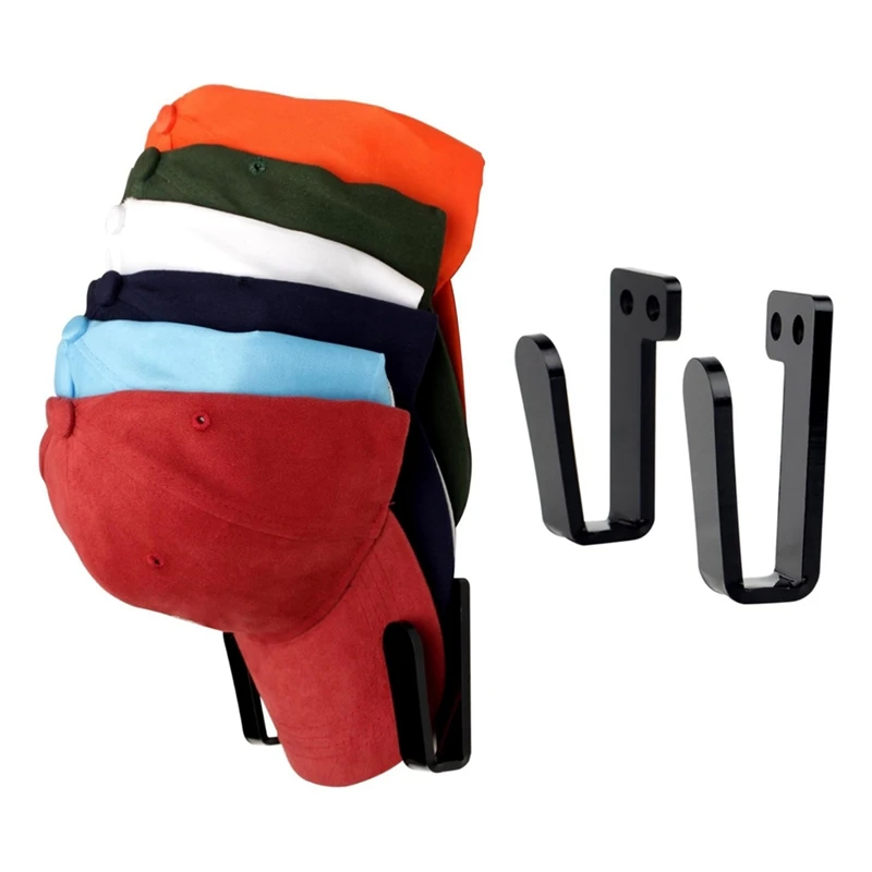 3 paia di ganci per cappelli a cremagliera per cappelli da parete supporto per cappelli espositore per cappelli forte staffa per appendiabiti