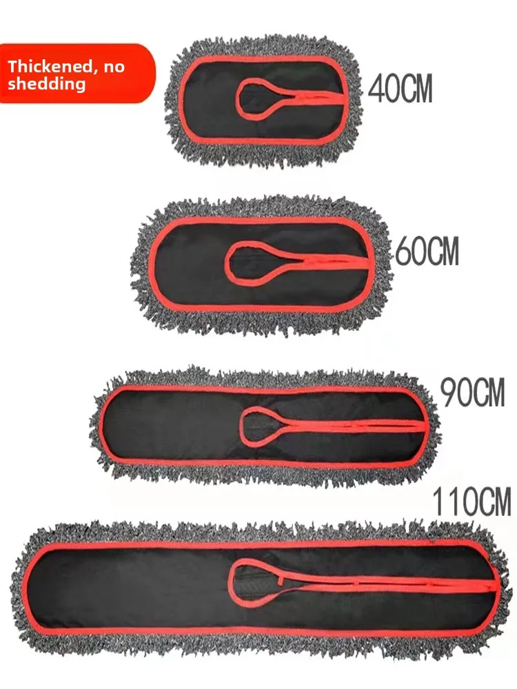 Thickened Replacement Mop Head Cloth Dust Pushing Cotton String Flat Mop Head Cover Household Cleaning Tool Adya Brand