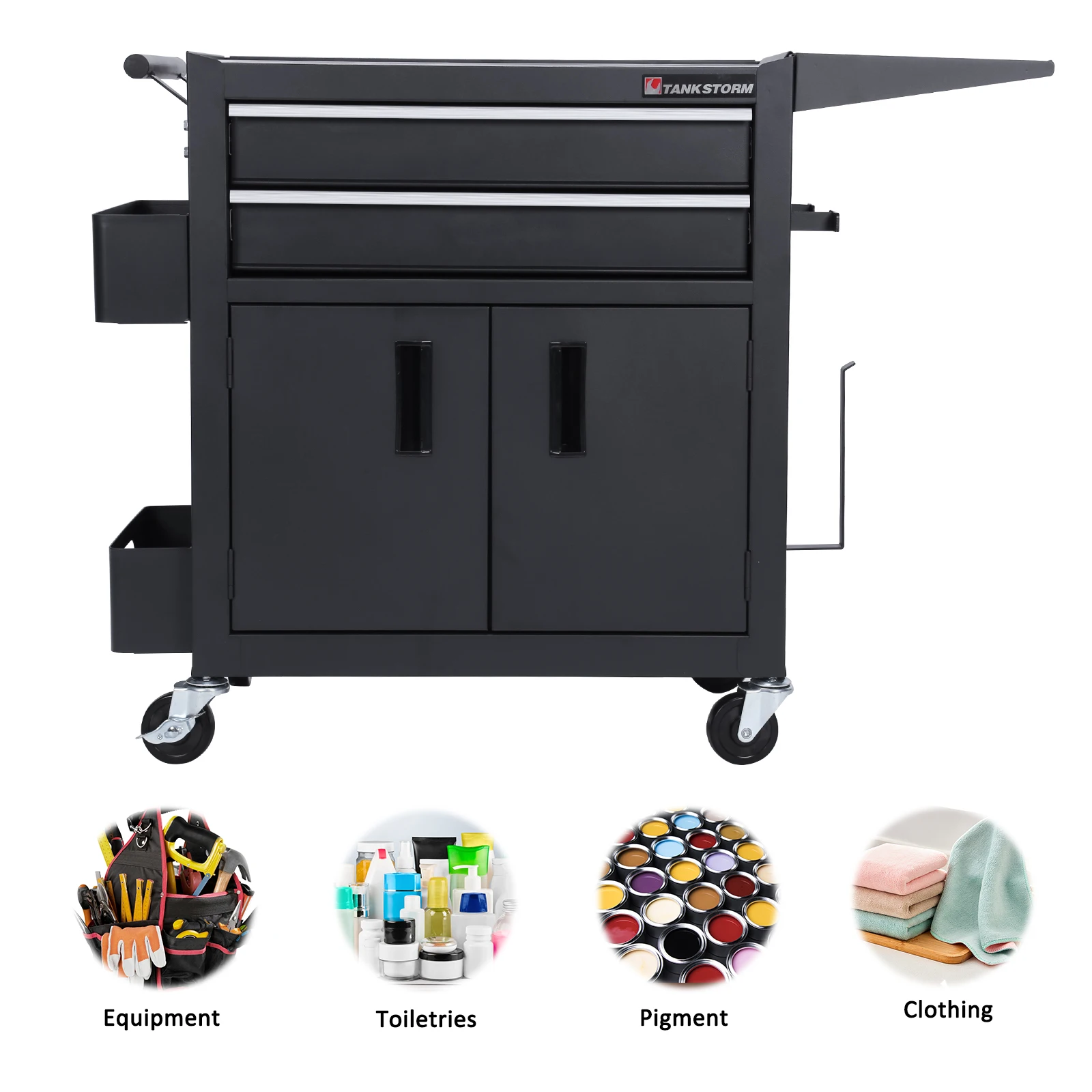 

Cable Winder Tool Trolley Anti-Scratch Professional Rolling Tattoo Cart Waterproof Hairdressing Beauty Versatile Equipment