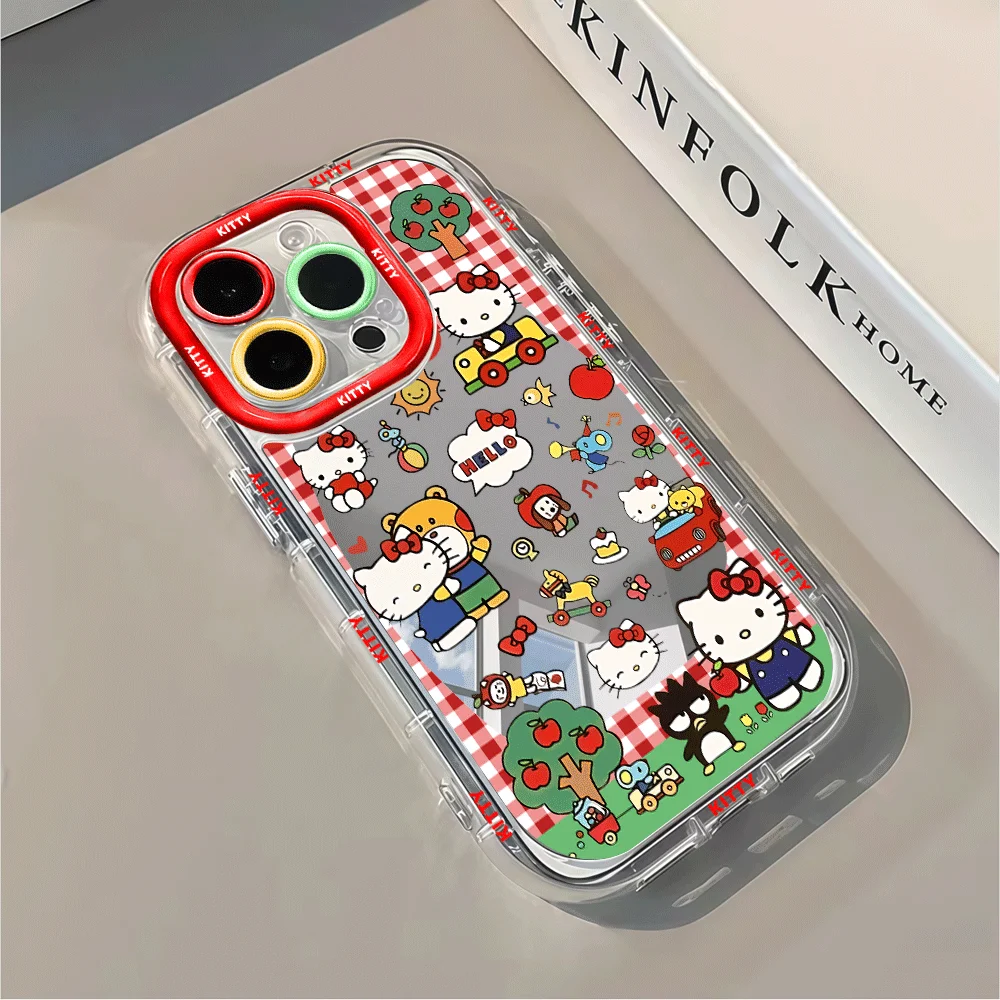 3D Bow Cute Hellokittys With Lanyard Phone Case For iPhone 1