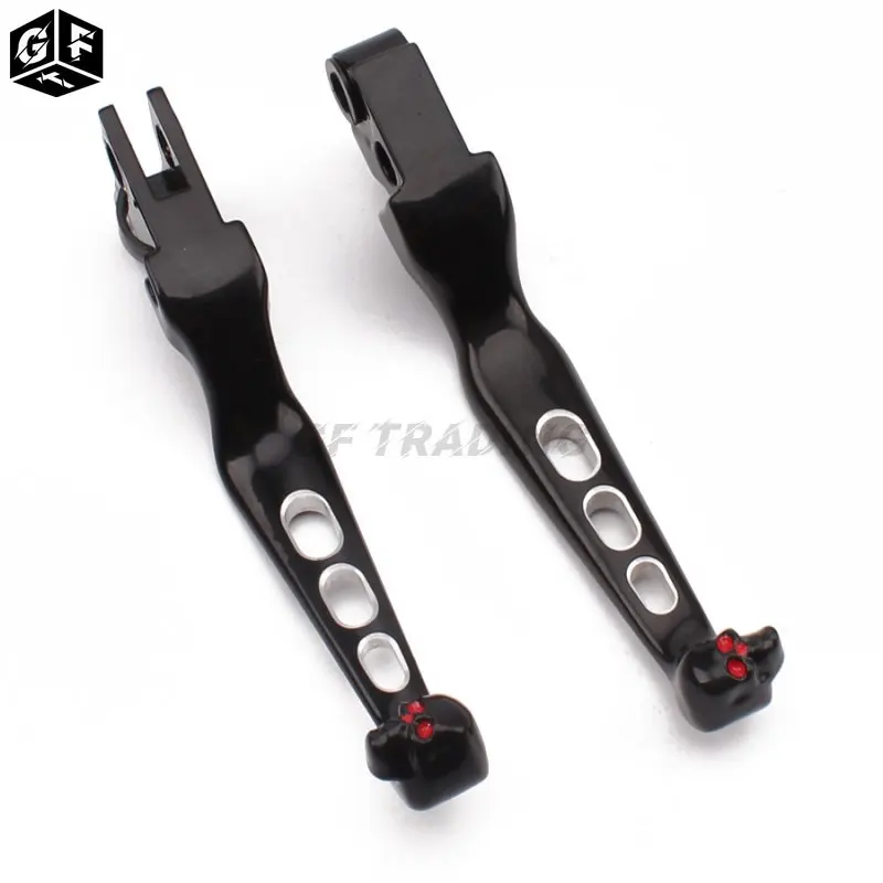 Motorcycle Clutch Brake Skull Levers For Harley Dyna Sportster 1200 883 FLSTF Fat Boy FLSTN Softail DELUXE Wide Glide