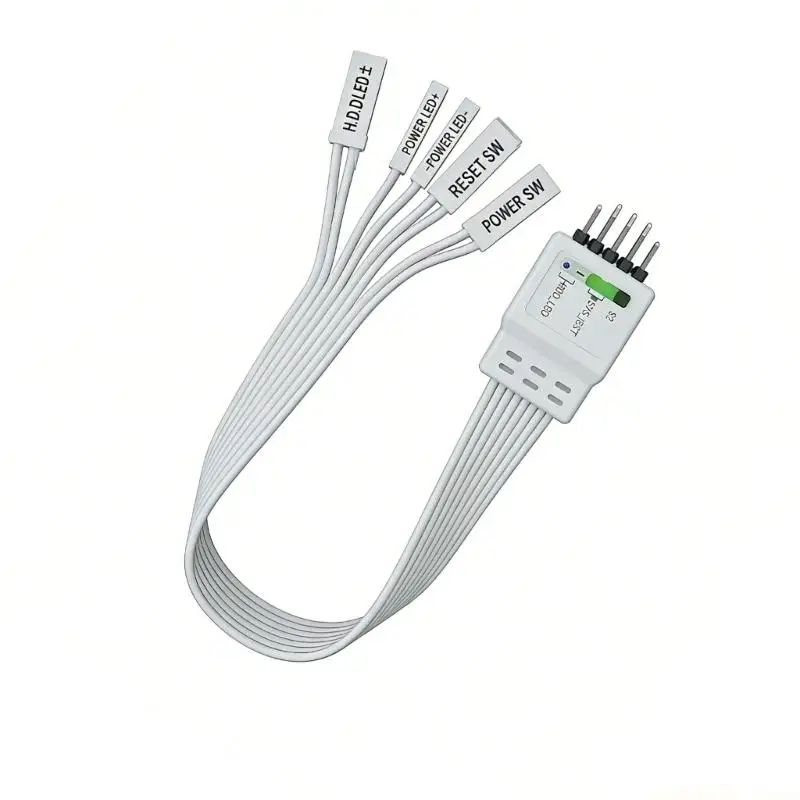 Premium Motherboards Switches HDD LED PLED Extension Cable With Pin And Clear Labels For Easy Installation