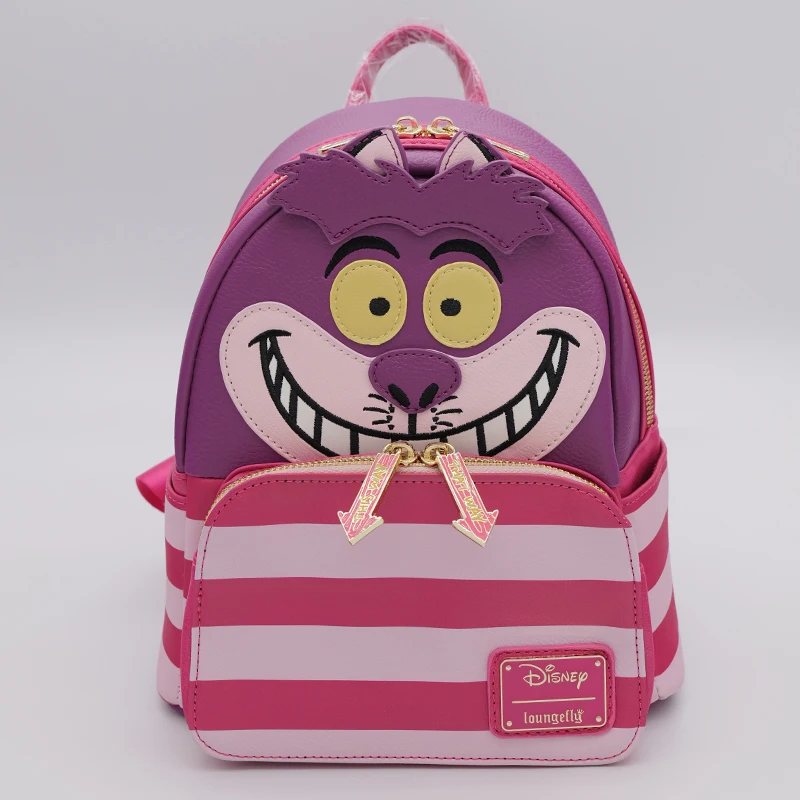 

Loungefly Alice In Wonderland Series Cheshire Cat Theme Mini Backpack Fashion Item Travel Storage Bag Periphery Practical Gifts