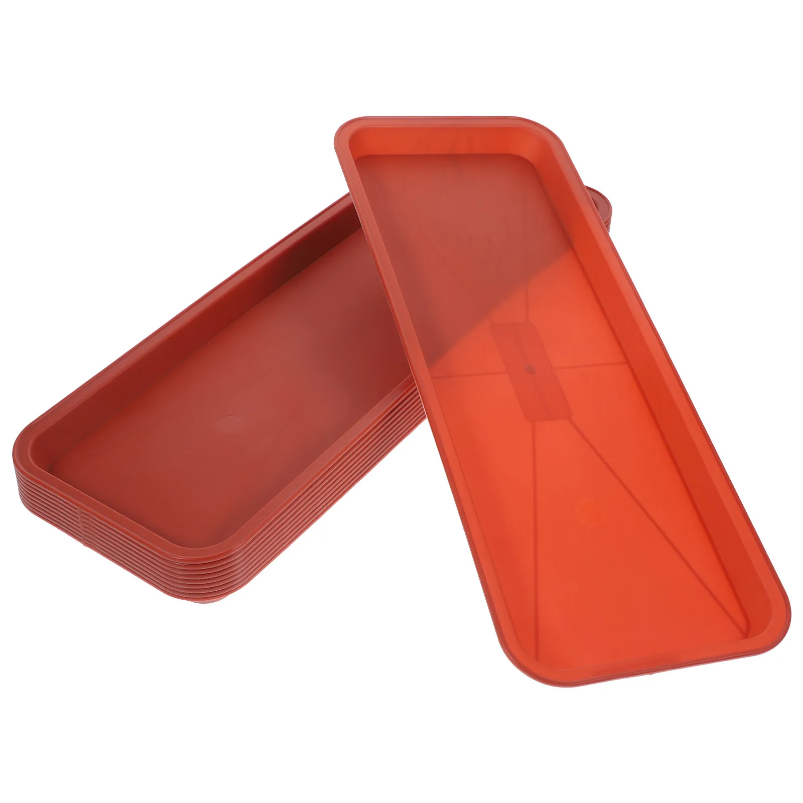 

10 Pcs Square Plastic Tray Indoor Plant Pot with Saucer Pp Planter Water Catcher