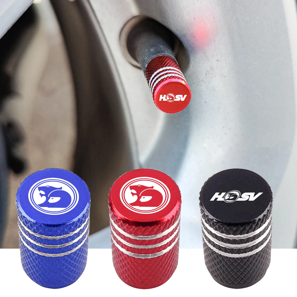 Auto Emblem Dust Cover car Aluminum Air Tire Valve Cap For Holden HSV SV88 SV300 SV6000 VXR W427 XU6 VE VF VX VY VZ VXR