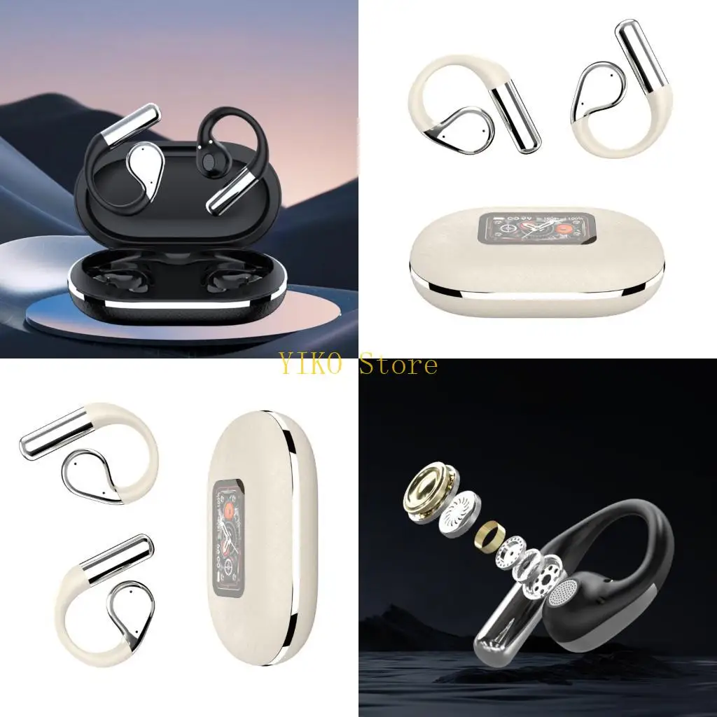 K32C Open Ear Bluetooth-compatible Earbuds with AI Translation Technology 144 Languages for Easy
