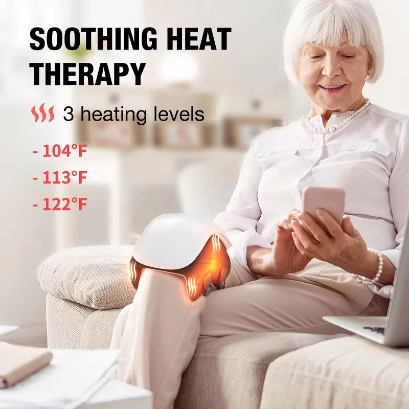 Vibration Shoulder Knee Massager Heated Knee Pads Wrap Massage Leg Massager Heated Knee Pads Decompression