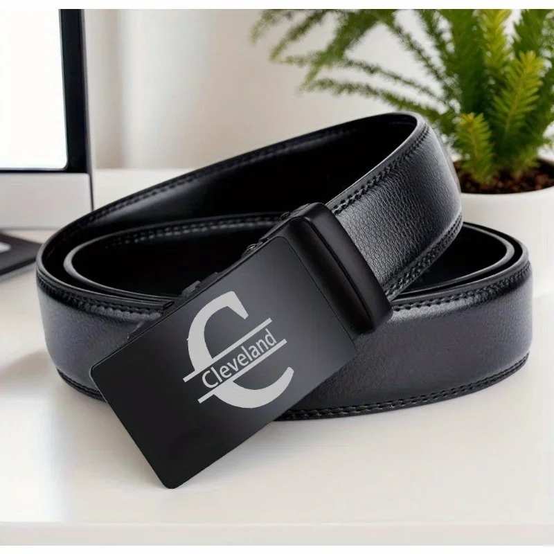 

Мужской ремень с автоматической пряжкой и гравировкой текста, логотип на заказ, индивидуальный подарок на День отца, его, муж, день рождения, юбилей