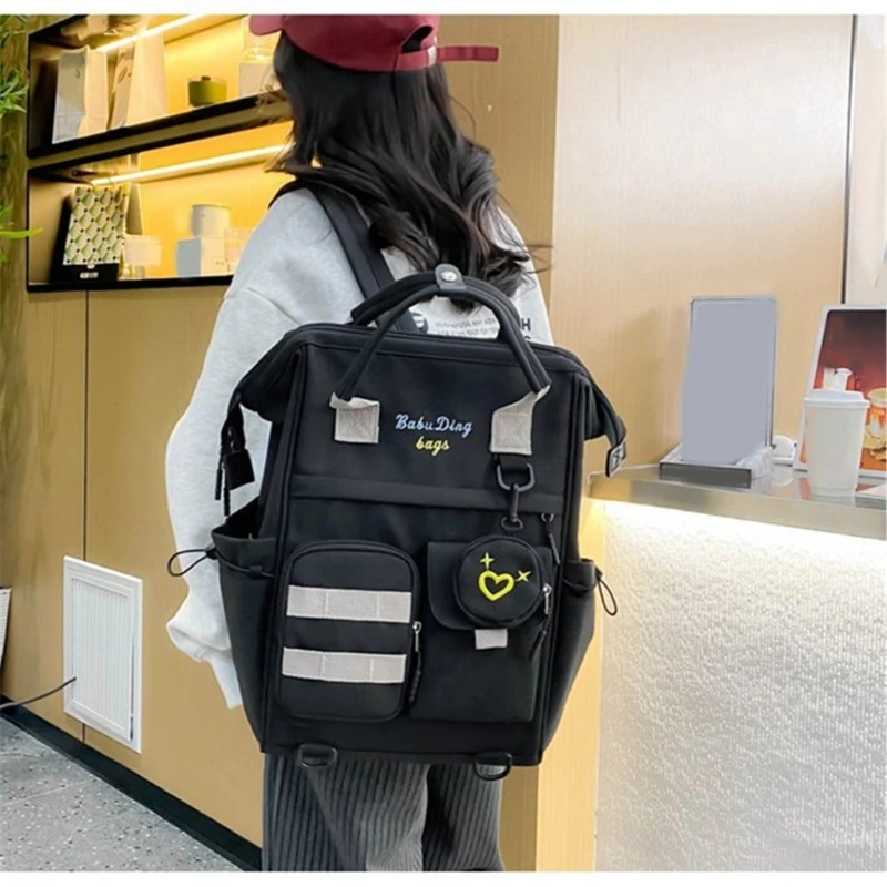 Mochila capacidad para ordenador portátil para estudiantes adolescentes