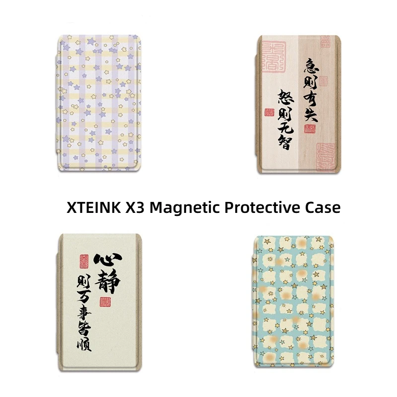 Magnetische Schutzhülle, Rundumschutz, Anti-Sturz-Cover für E-Book-Lesegerät XTEINK X3 E-Ink Reader Zubehör