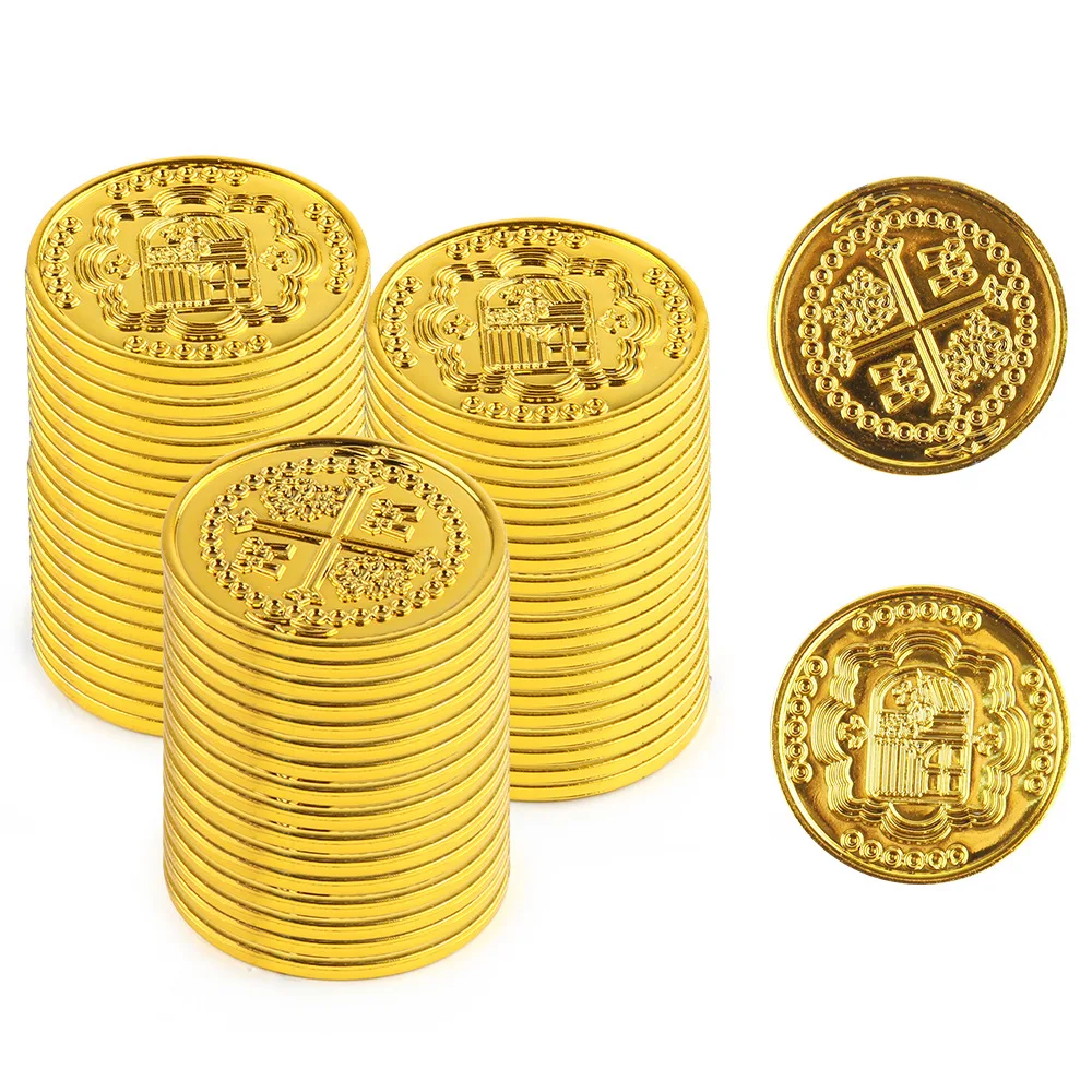

Plastic Pirate Coin Treasure Hunt Par Decorations Birthday Prizes Game Pieces Long Pants Inner Wear Summer Season