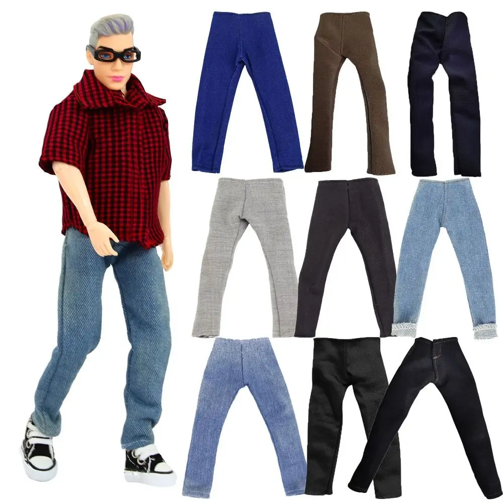 New Fashion Male Doll Trousers Casual Wears 10 Styles Jeans Pants Dolls Accessories 11.5