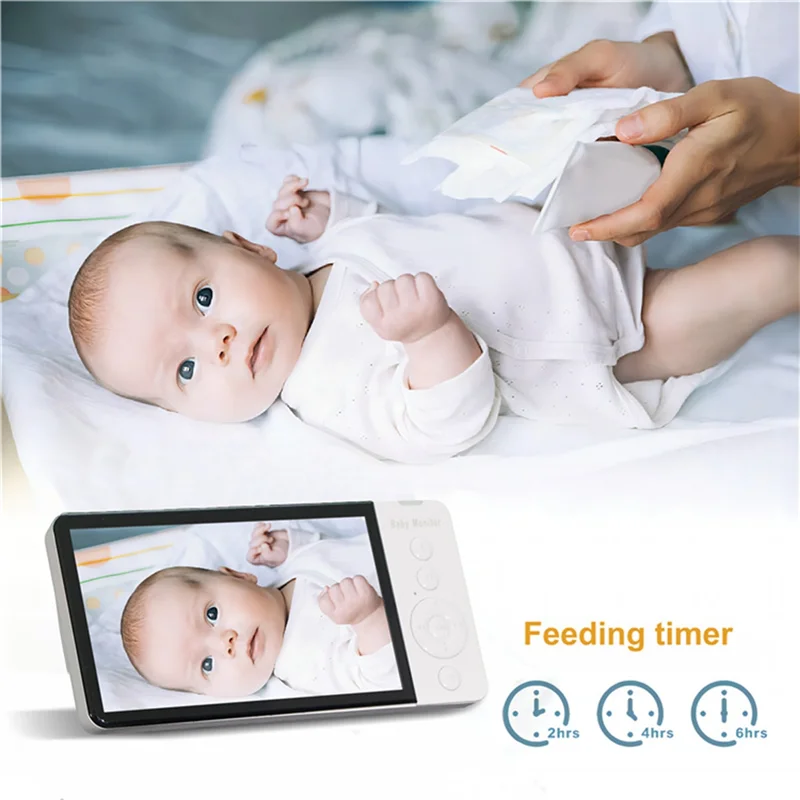 ABBY-Screen Video Babyphone 10-Zoom-Kamera mit Temperaturanzeige Smart Home