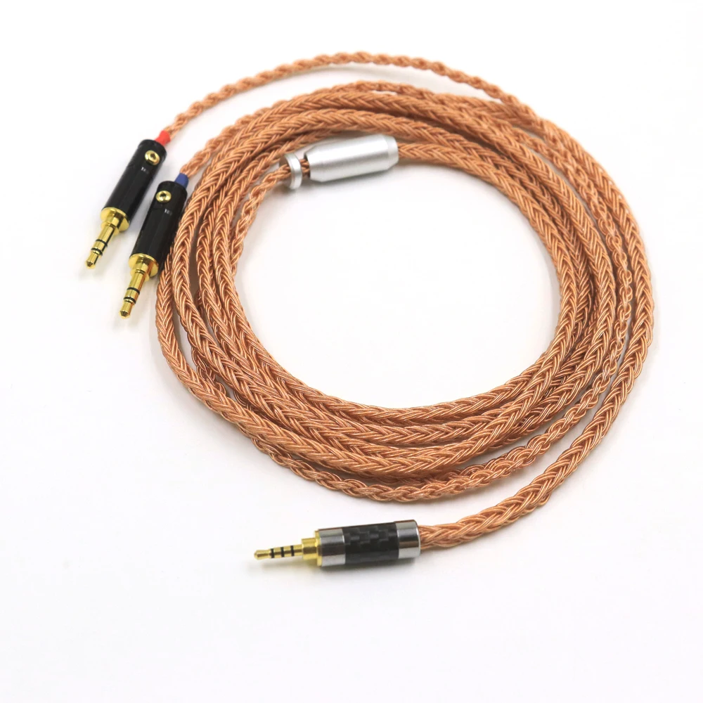 Haldane 16core (รุ่นปรับปรุง) เดี่ยวคริสตัลทองแดงสายอัพเกรดสําหรับ Sundara Aventho Focal Elegia t1 MDR-Z he400s D7200 9200