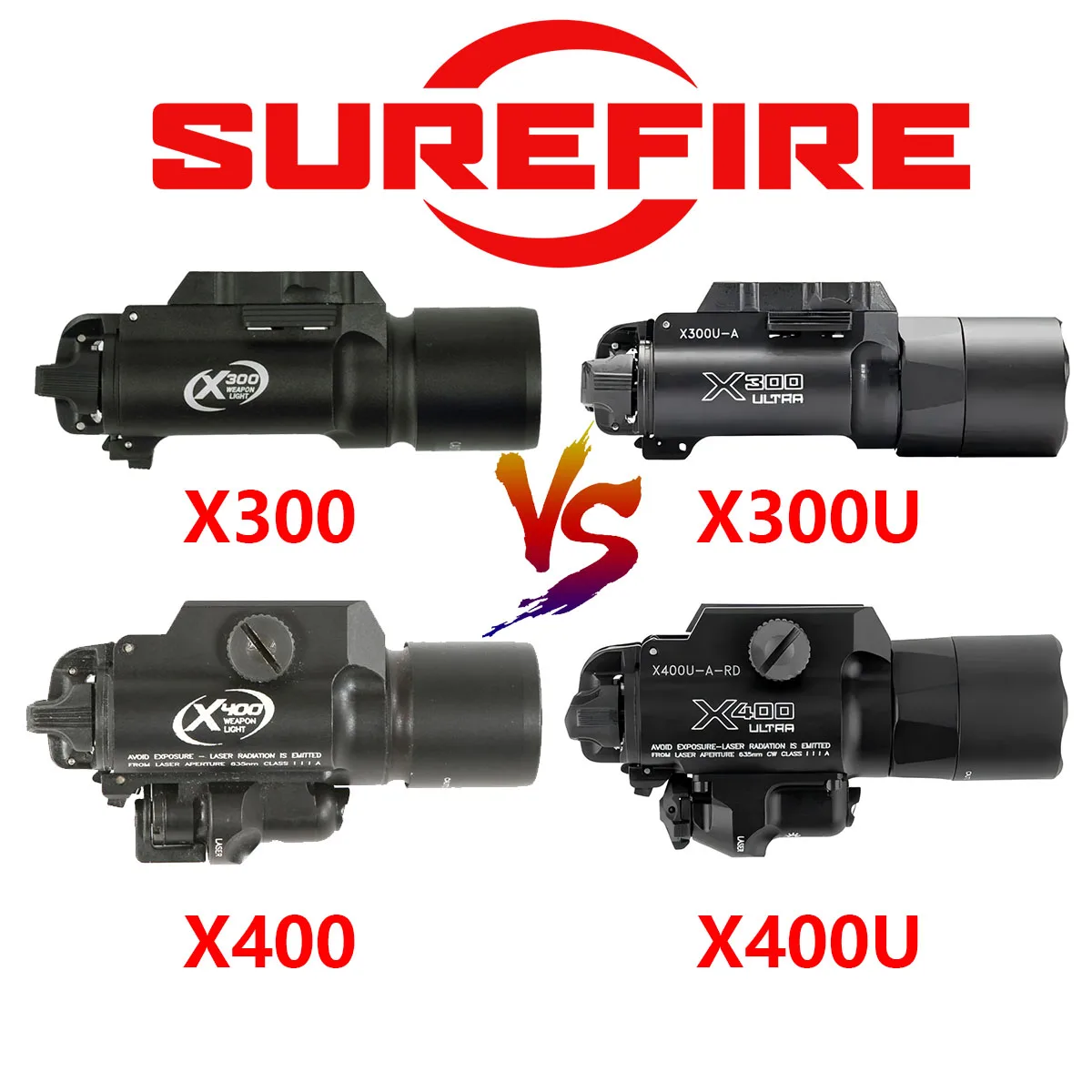 SureFire X300-X400 Ultra – Linterna táctica interruptor remoto dual