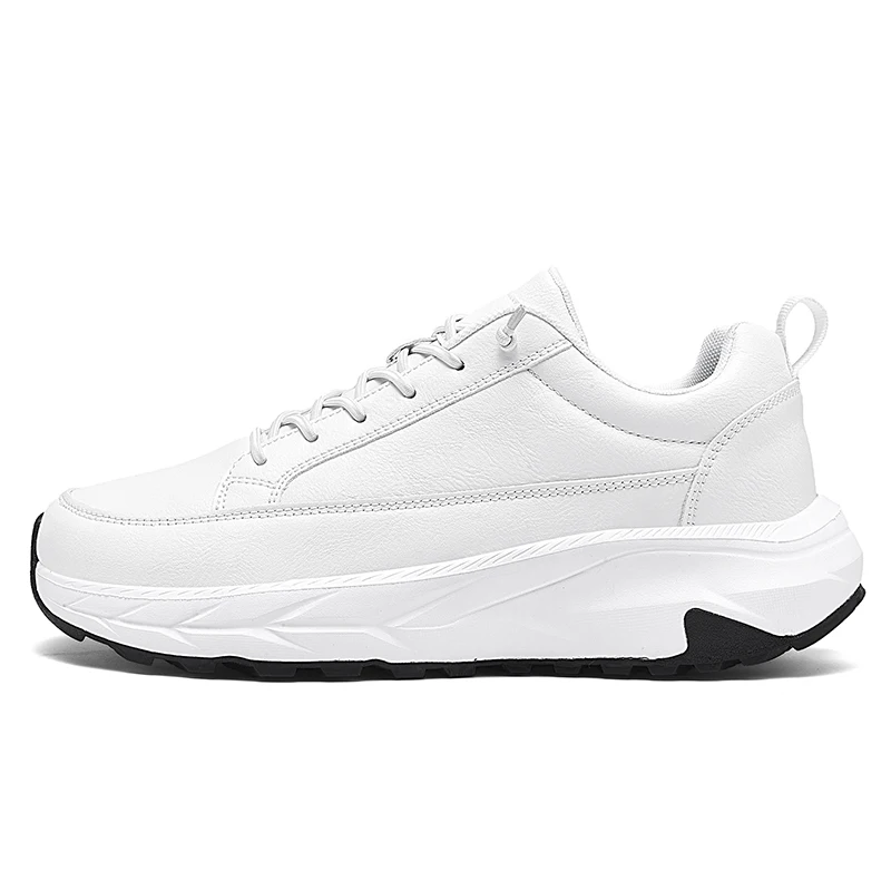 Men's High quality Soft leather Shoes New Men Sports Shoes Outdoor Cozy Casual Male Walking Shoes Mens Air Cushion Running Shoes