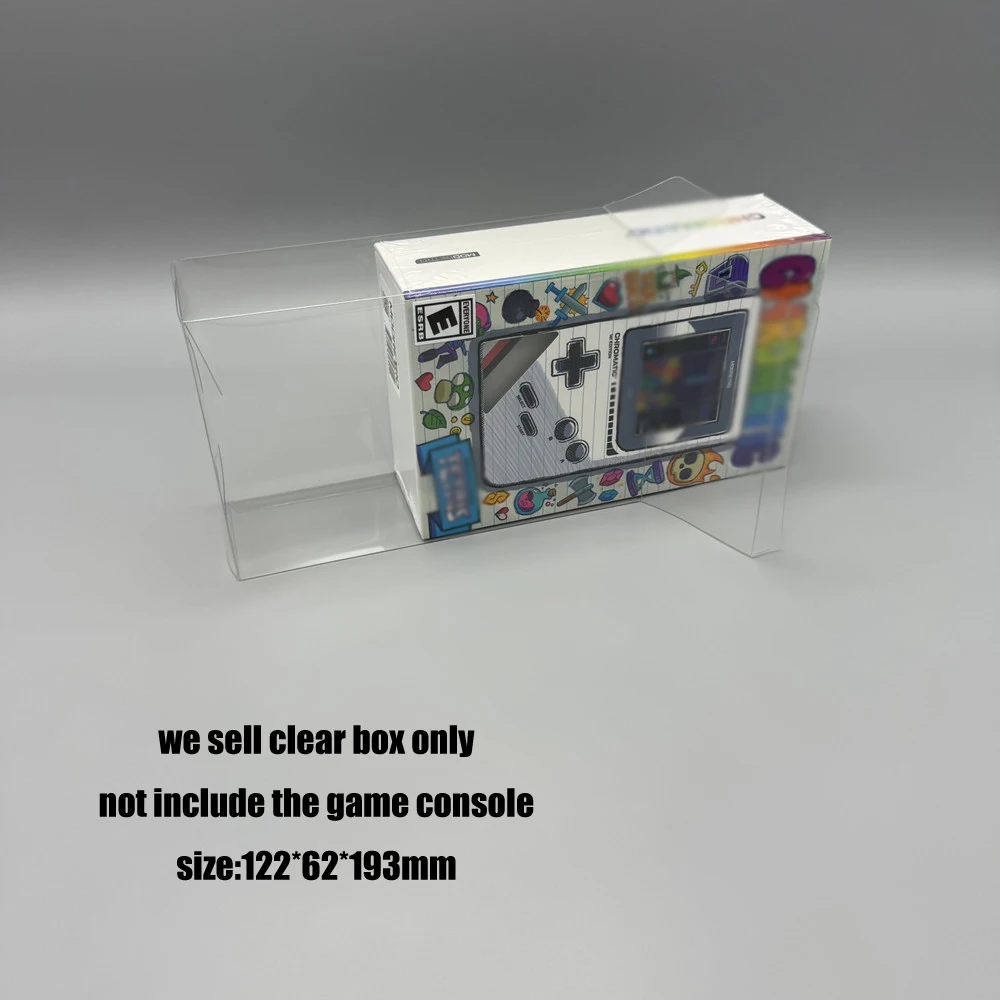 Новое поступление, прозрачный защитный чехол из ПЭТ для ModRetro Chromatic Retro Style Game Boy Color для коробки коллекции GBC