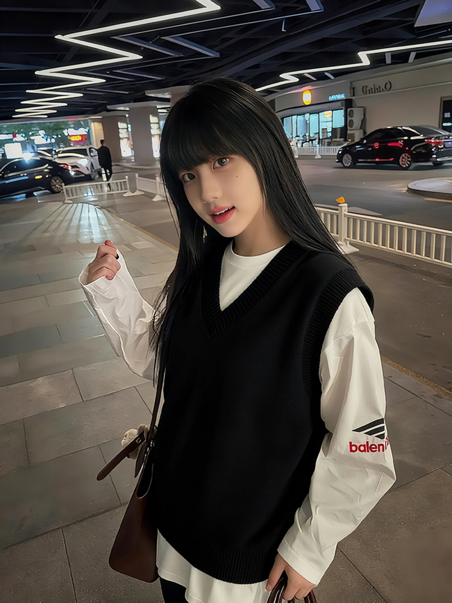 

Korean College Style V-Neck Sweater Vest Unisex Autumn Winter Outerwear No Sleeve American Lazy Knitted Shirt Youth Fashion
