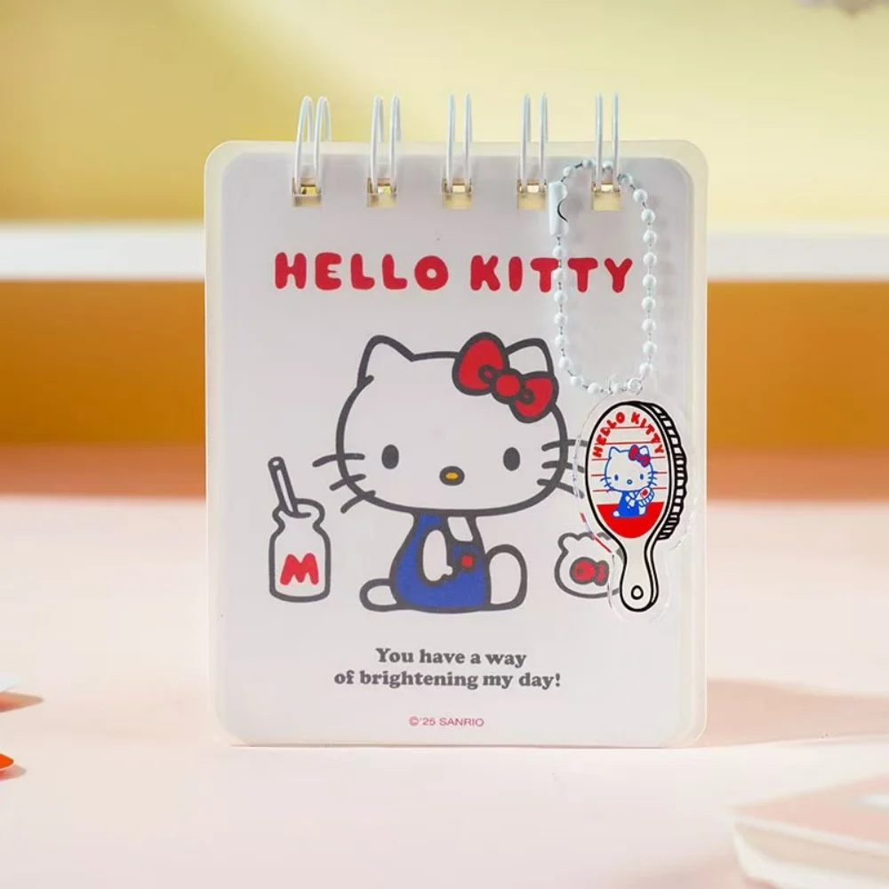 สมุดโน้ตแบบพลิกเปิดลายการ์ตูนแท้จากซานริโอ้ เฮลโล คิตตี้ น่ารัก พกพาสะดวก เหมาะสำหรับนักเรียน วางแผนงาน ใช้ในโรงเรียน ของรางวัล ของขวัญสำหรับเด็กผู้หญิง